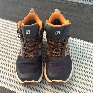 Salomon Men's 8/12 Women’s 10Black and Orange Hiking Shoes